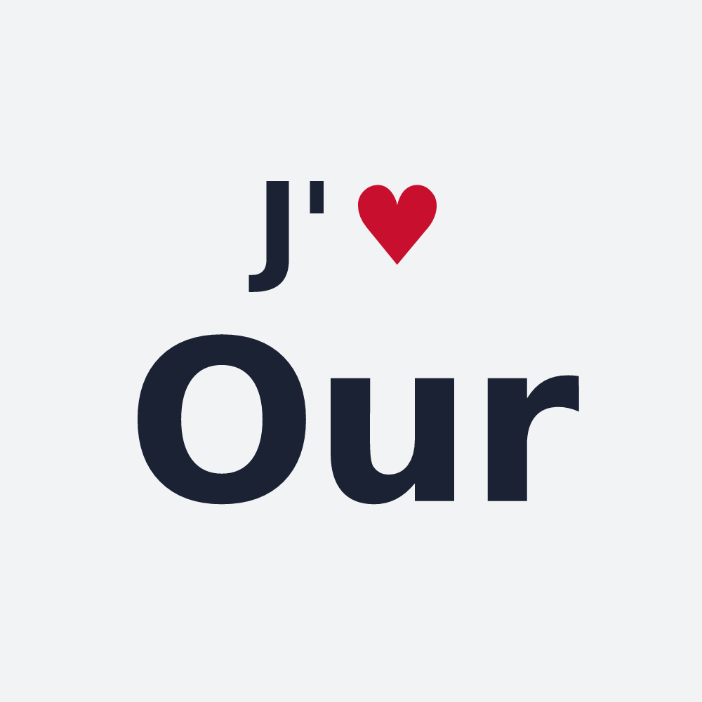 Poster personnalisé Our — design J'aime Our