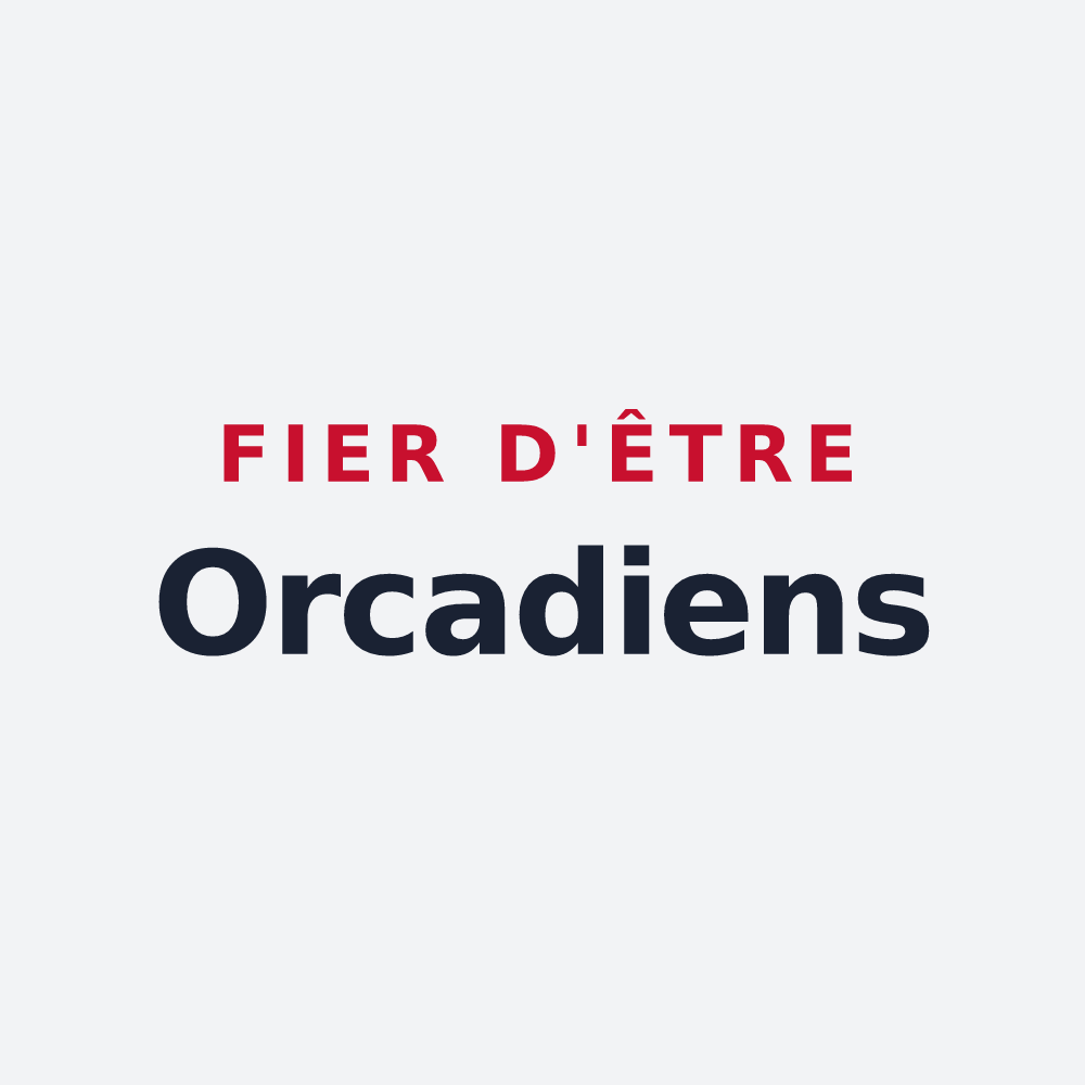 Poster « Fier d'être Orcadiens » — design pour Ourches-sur-Meuse
