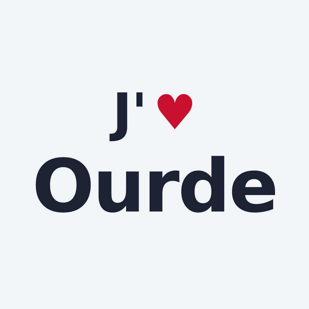 Poster personnalisé Ourde — design J'aime Ourde
