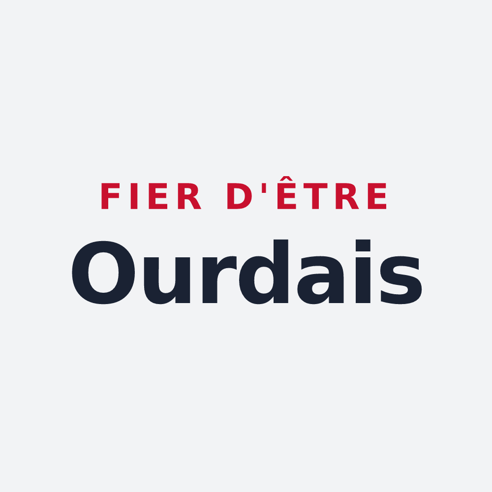 Poster « Fier d'être Ourdais » — design pour Ourde