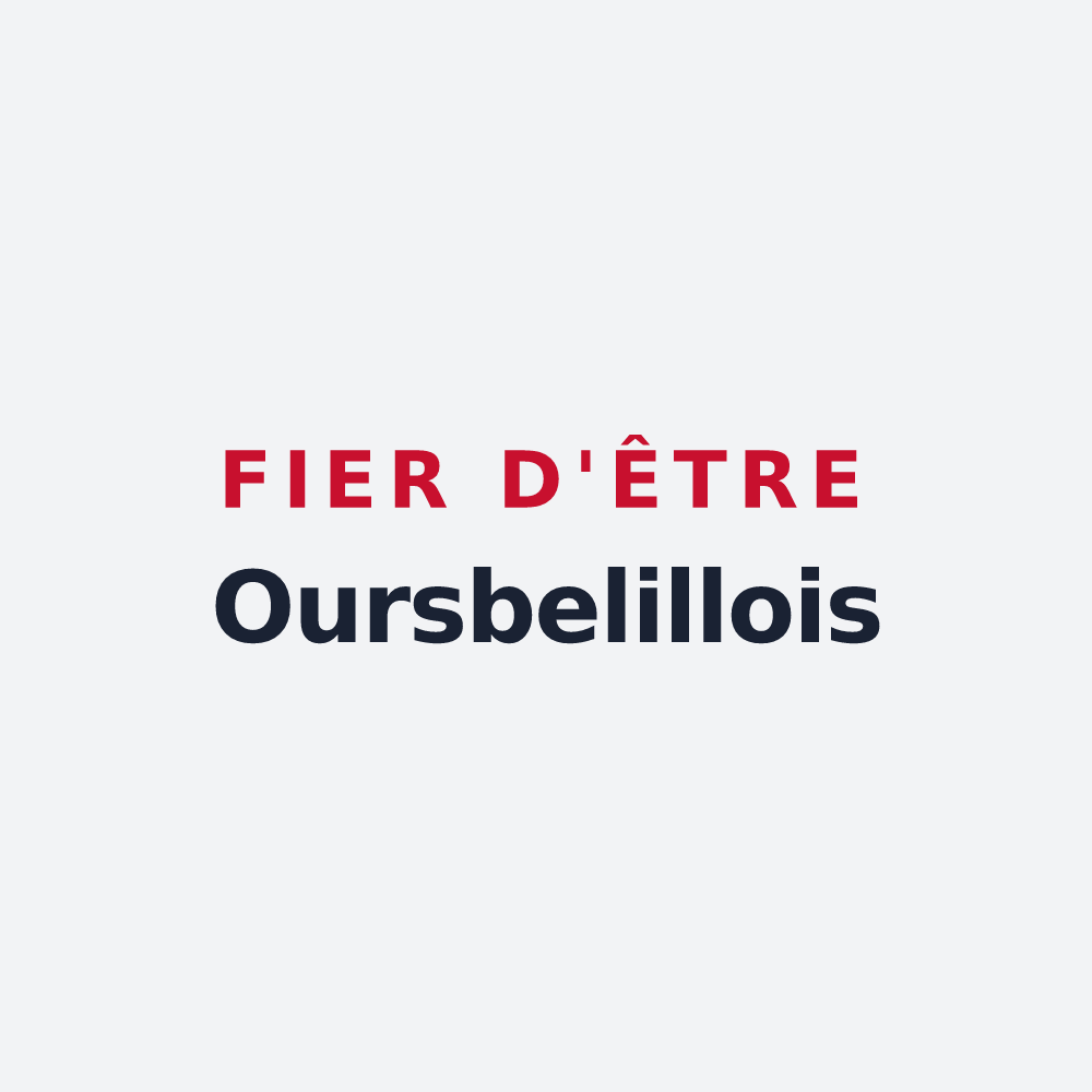 Poster « Fier d'être Oursbelillois » — design pour Oursbelille