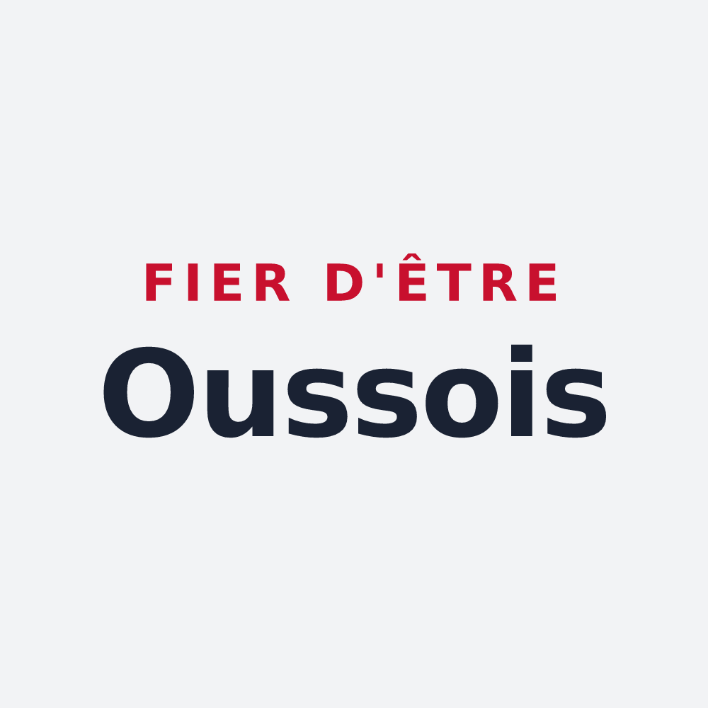 Poster « Fier d'être Oussois » — design pour Ousse
