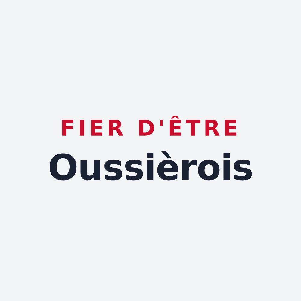 Poster « Fier d'être Oussièrois » — design pour Oussières