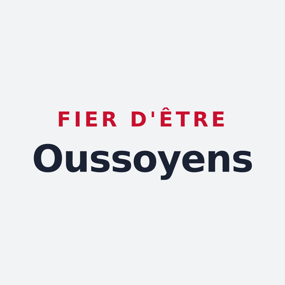 Poster « Fier d'être Oussoyens » — design pour Oussoy-en-Gâtinais