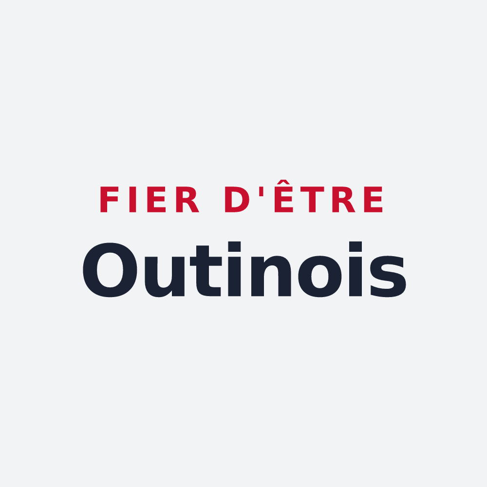 Poster « Fier d'être Outinois » — design pour Outines