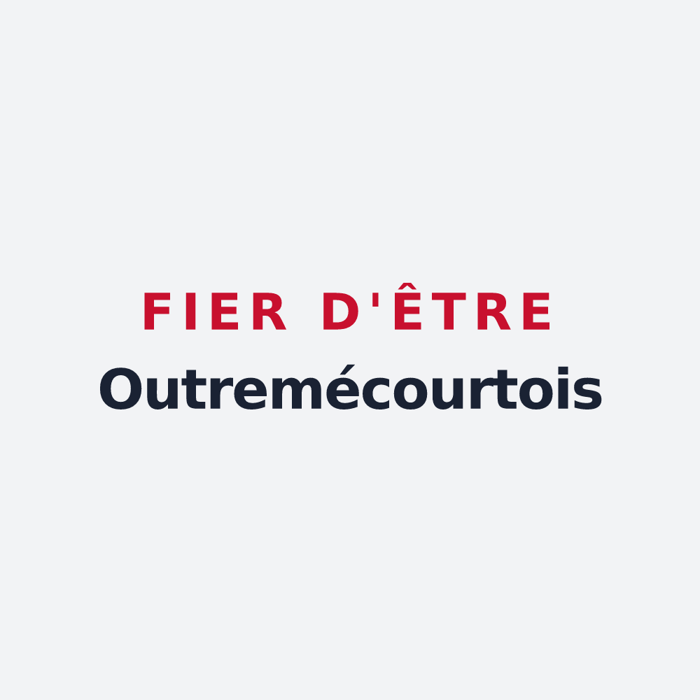 Poster « Fier d'être Outremécourtois » — design pour Outremécourt