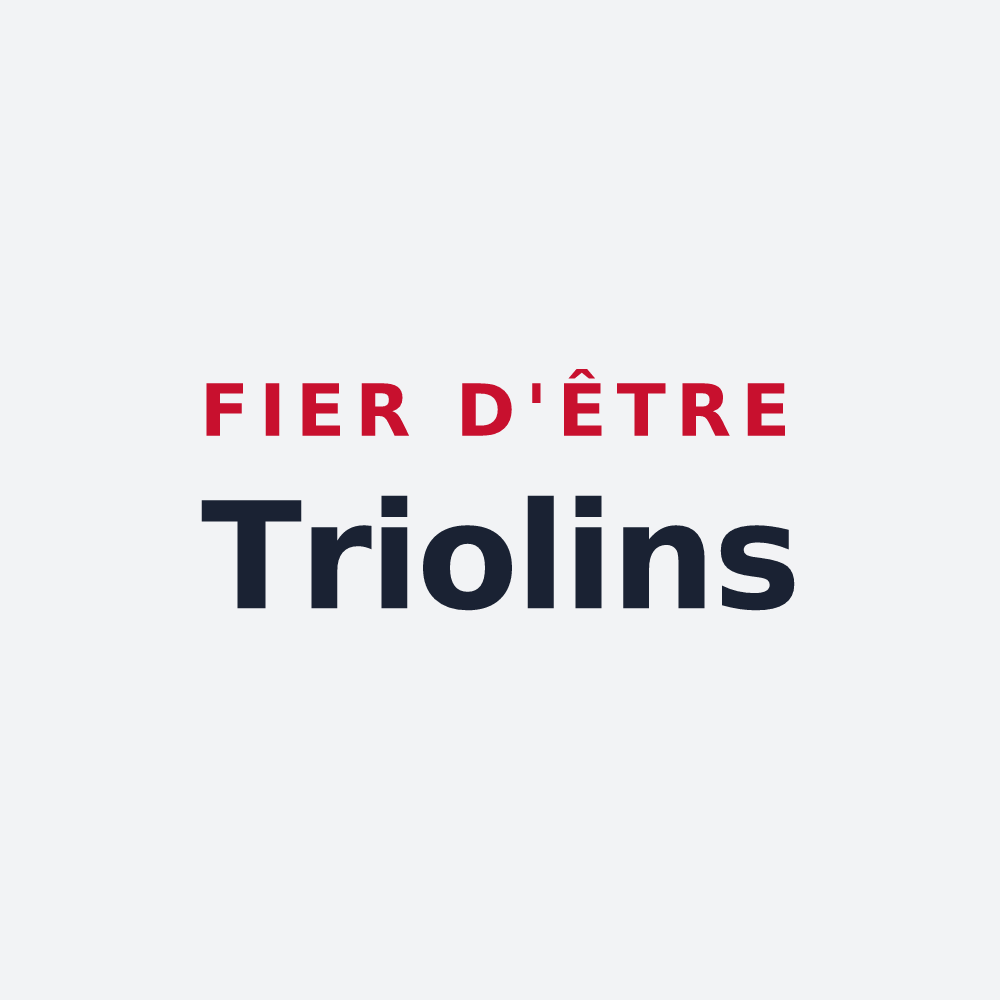 Poster « Fier d'être Triolins » — design pour Outriaz