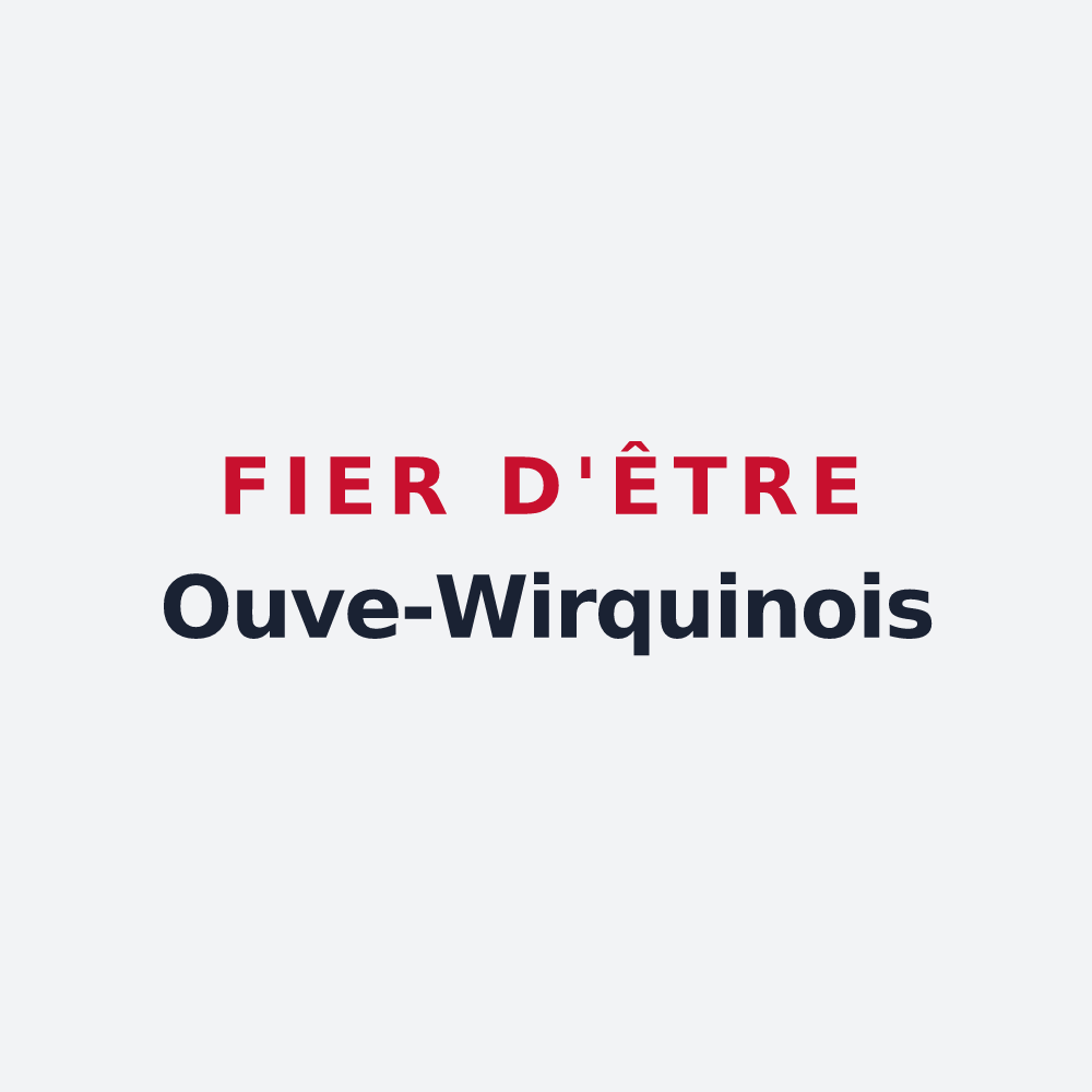 Poster « Fier d'être Ouve-Wirquinois » — design pour Ouve-Wirquin