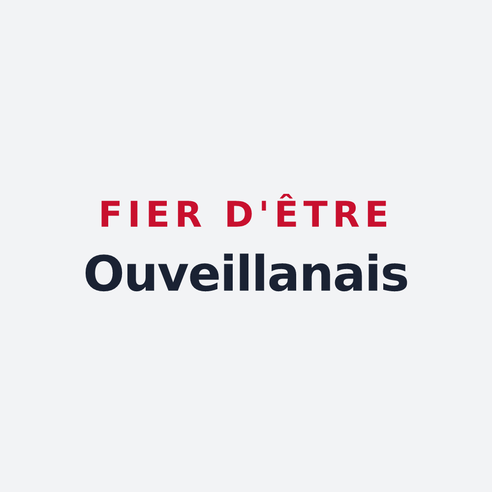 Poster « Fier d'être Ouveillanais » — design pour Ouveillan
