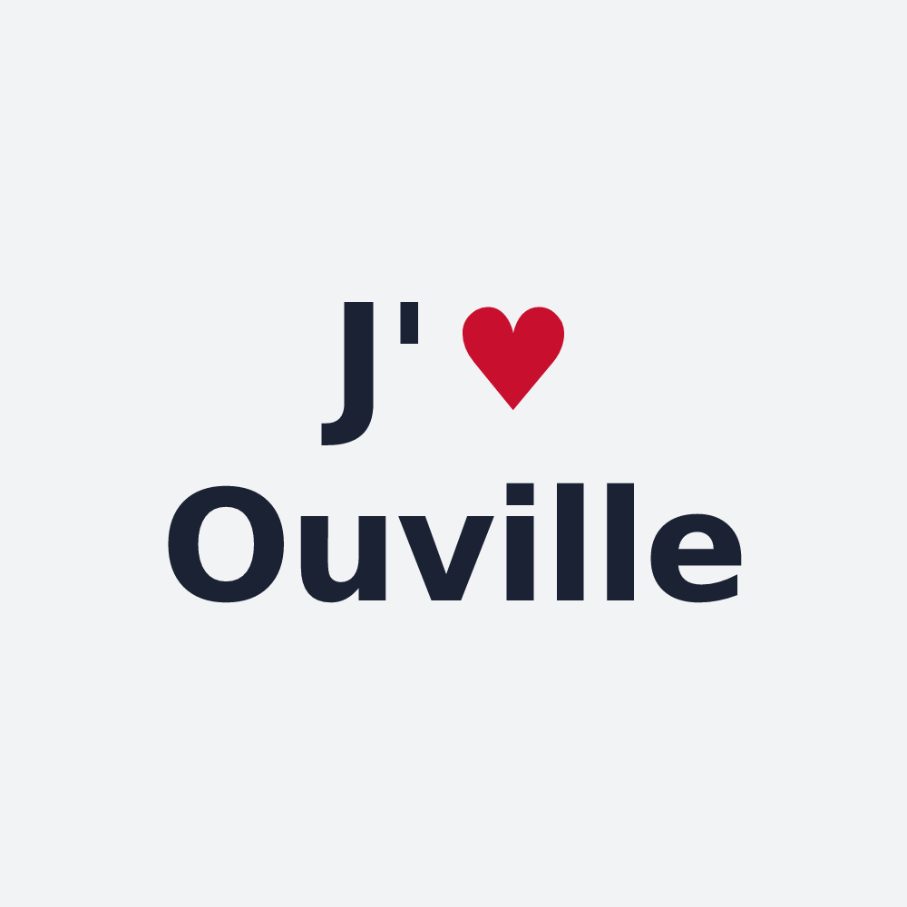 Poster personnalisé Ouville — design J'aime Ouville
