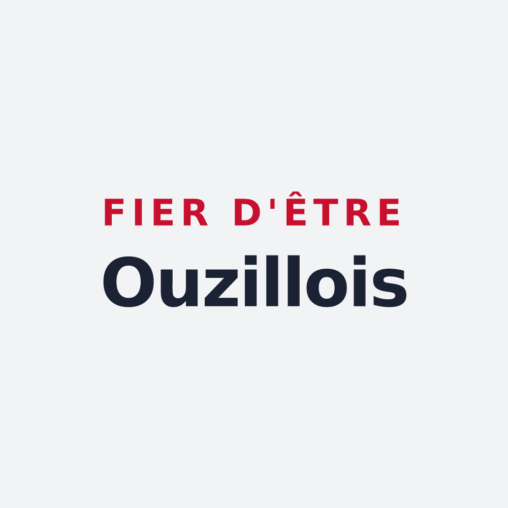 Poster « Fier d'être Ouzillois » — design pour Ouzilly