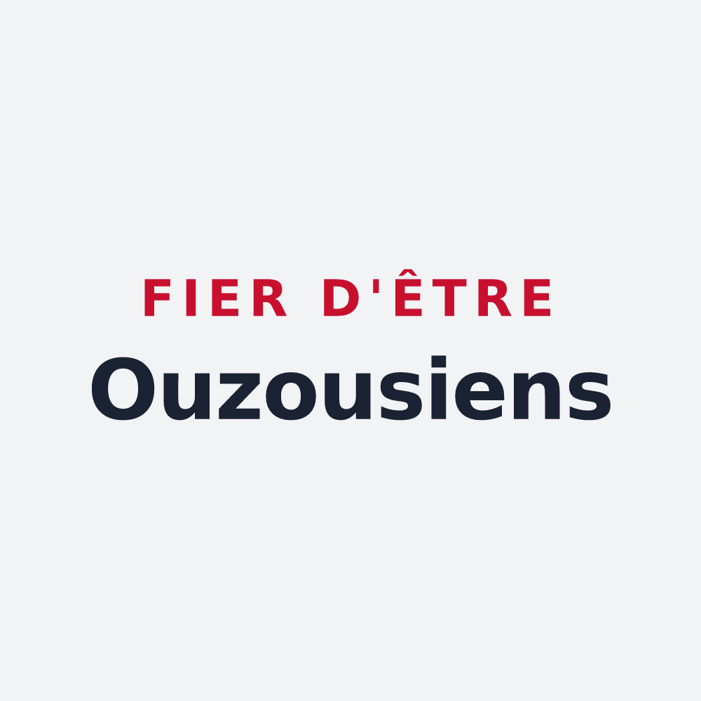 Poster « Fier d'être Ouzousiens » — design pour Ouzous