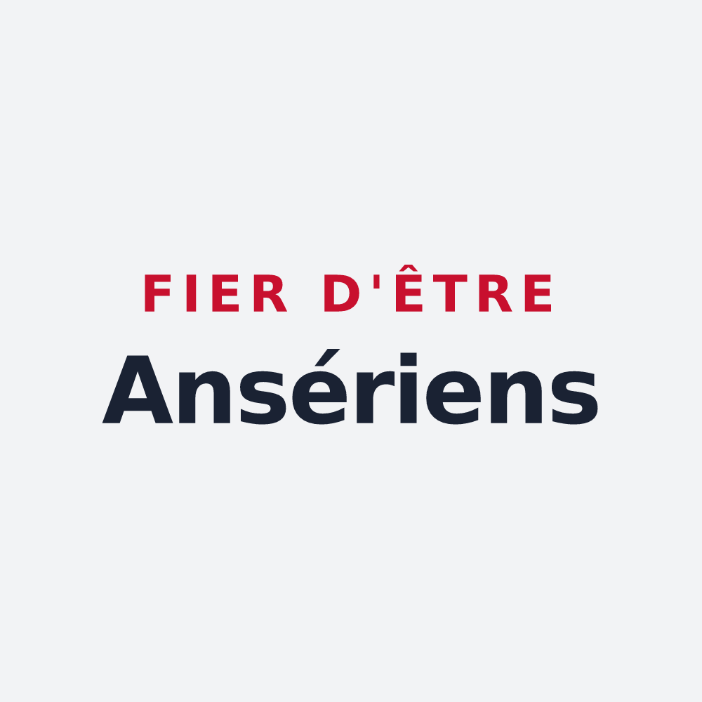 Poster « Fier d'être Ansériens » — design pour Oye-Plage