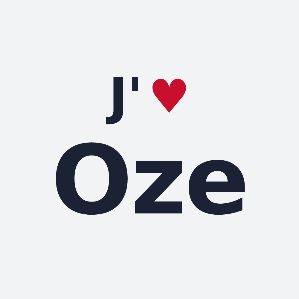 Poster personnalisé Oze — design J'aime Oze