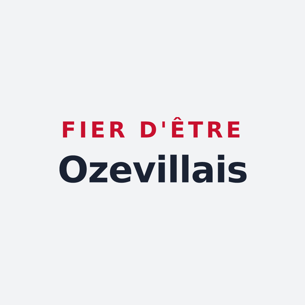 Poster « Fier d'être Ozevillais » — design pour Ozeville