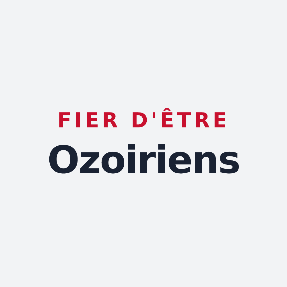 Poster « Fier d'être Ozoiriens » — design pour Ozoir-la-Ferrière