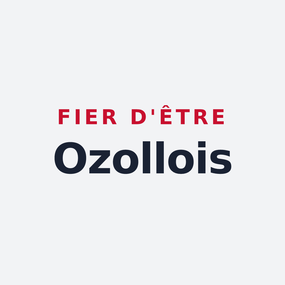 Poster « Fier d'être Ozollois » — design pour Ozolles