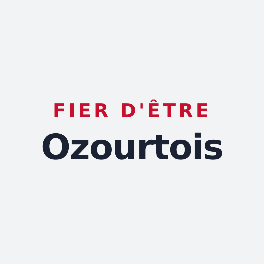 Poster « Fier d'être Ozourtois » — design pour Ozourt