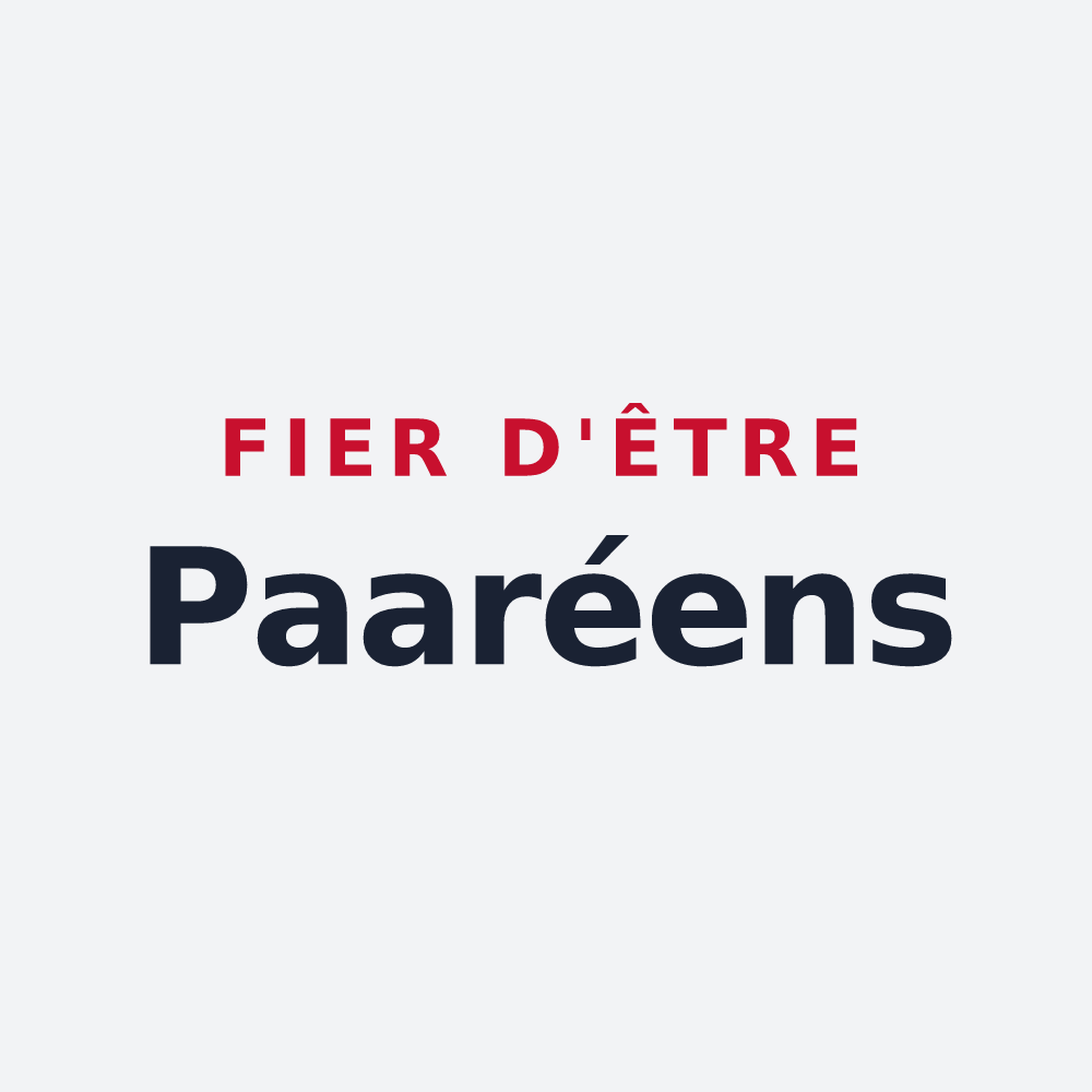 Poster « Fier d'être Paaréens » — design pour Paars