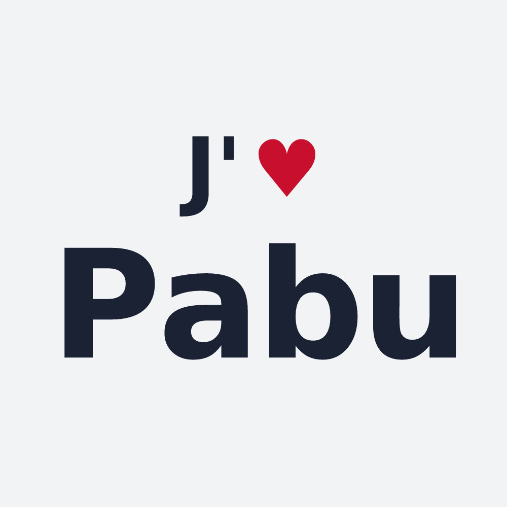 Poster personnalisé Pabu — design « J'aime Pabu » imprimé sur le poster