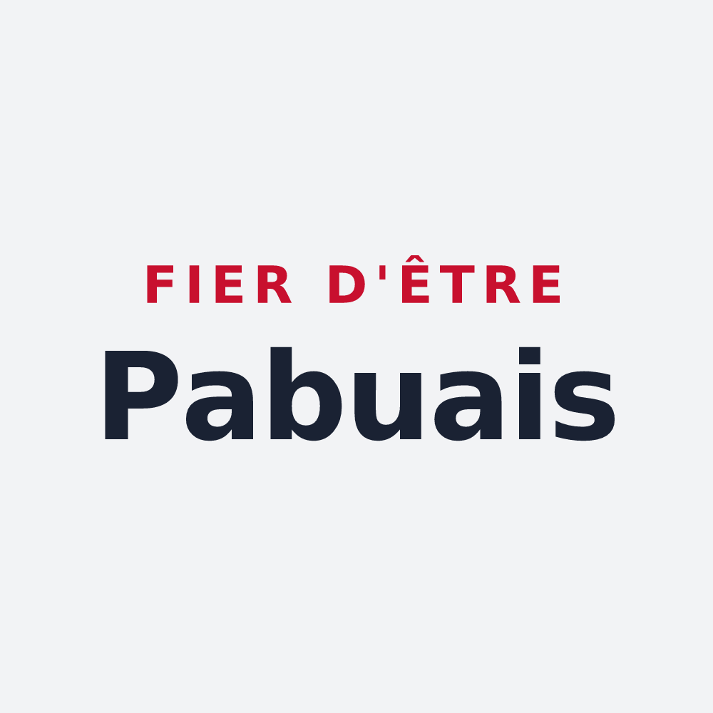 Poster « Fier d'être Pabuais » — design pour Pabu