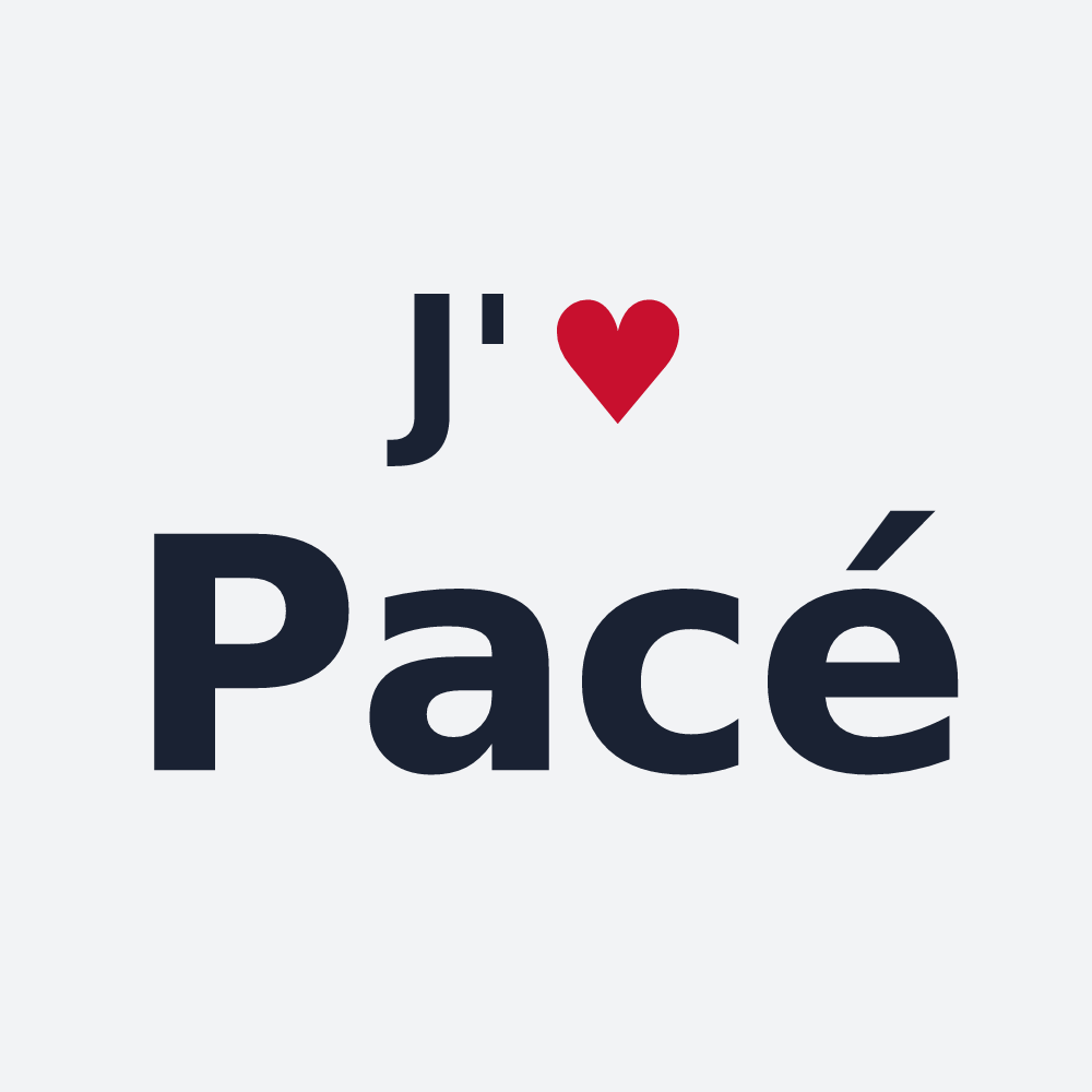 Poster personnalisé Pacé — design J'aime Pacé