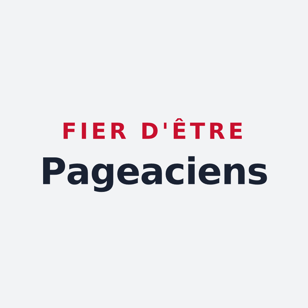 Poster « Fier d'être Pageaciens » — design pour Pageas
