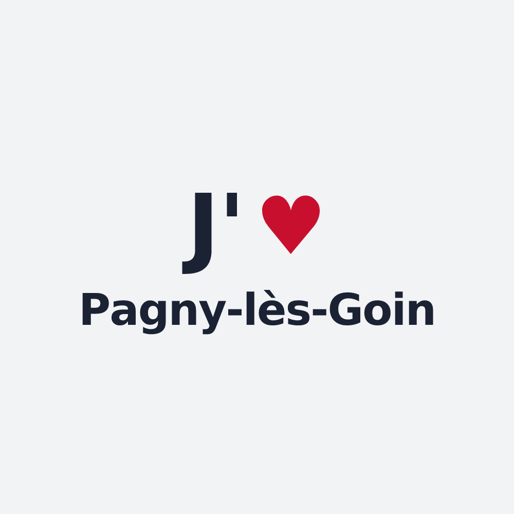 Poster personnalisé Pagny-lès-Goin — design J'aime Pagny-lès-Goin