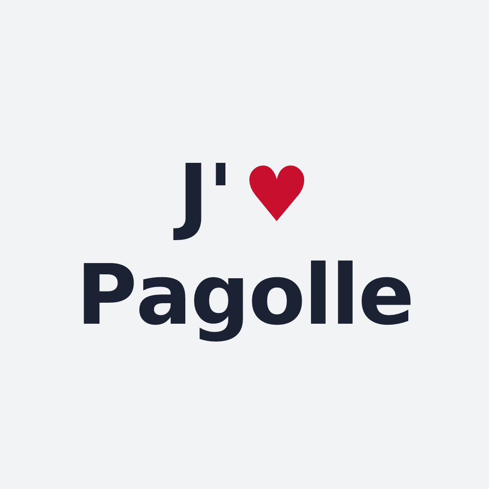 Poster personnalisé Pagolle — design J'aime Pagolle