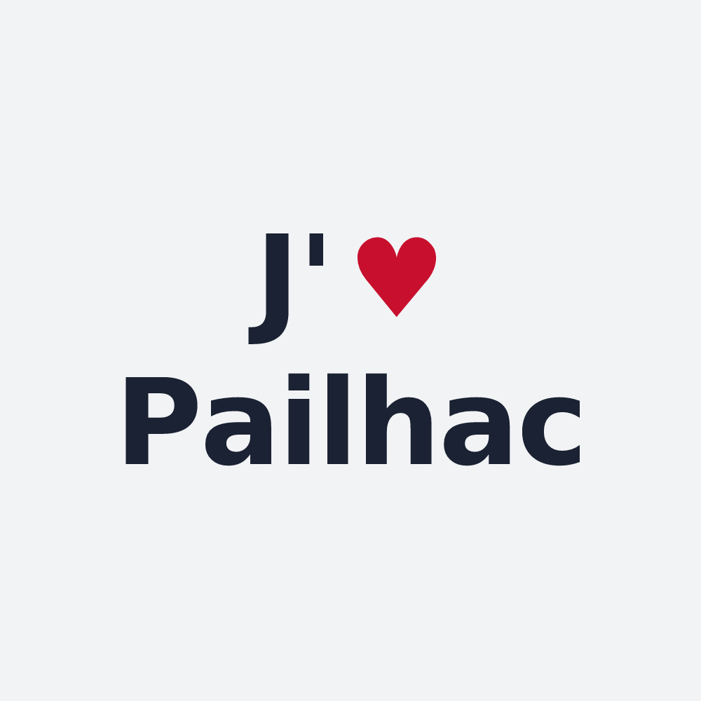 Poster personnalisé Pailhac — design J'aime Pailhac