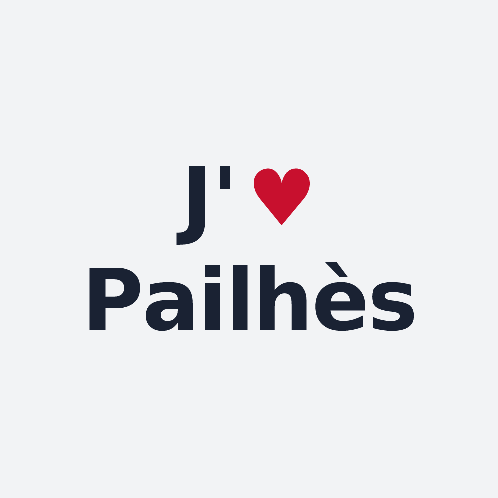 Poster personnalisé Pailhès — design « J'aime Pailhès » imprimé sur le poster