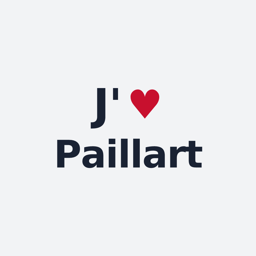Poster personnalisé Paillart — design J'aime Paillart