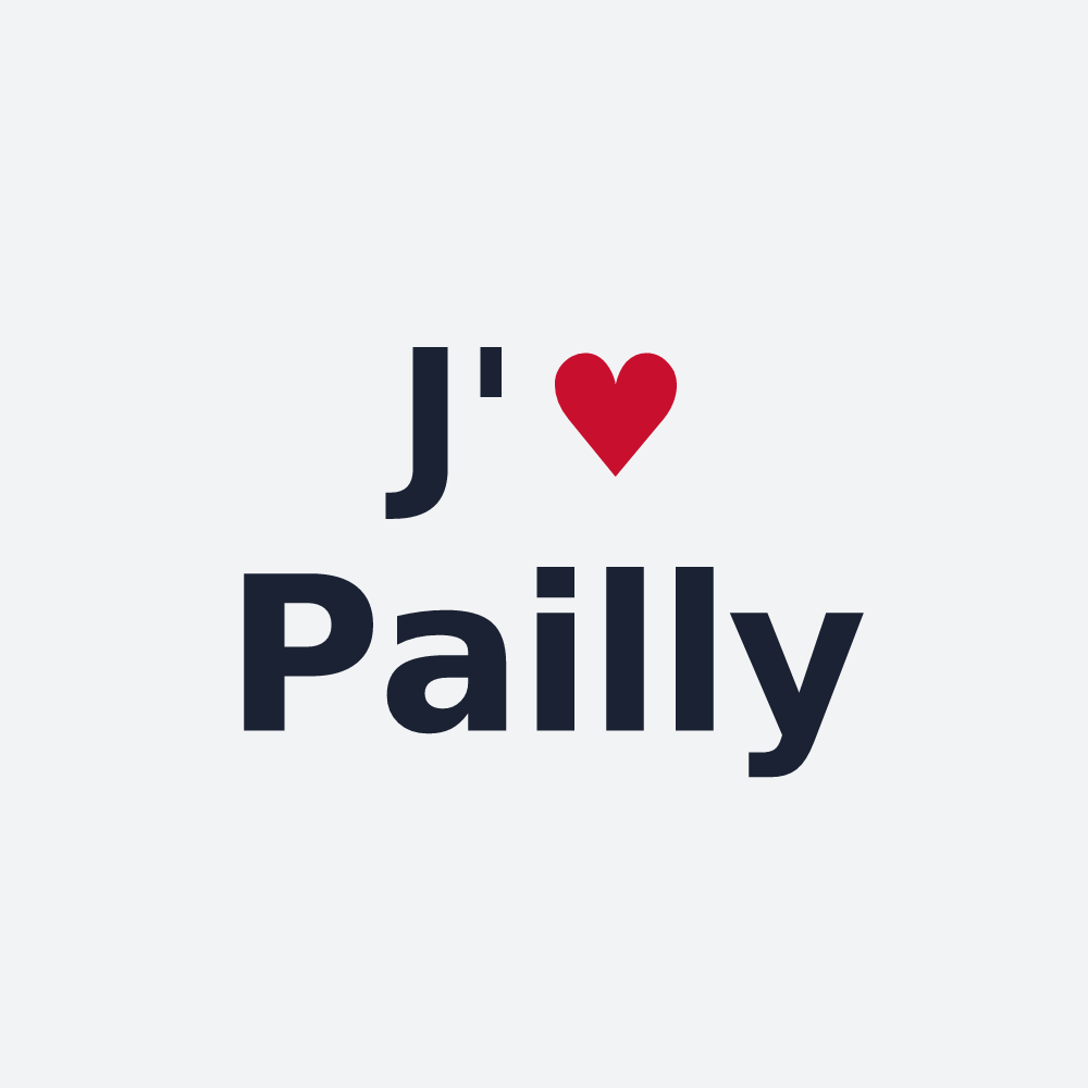 Poster personnalisé Pailly — design J'aime Pailly