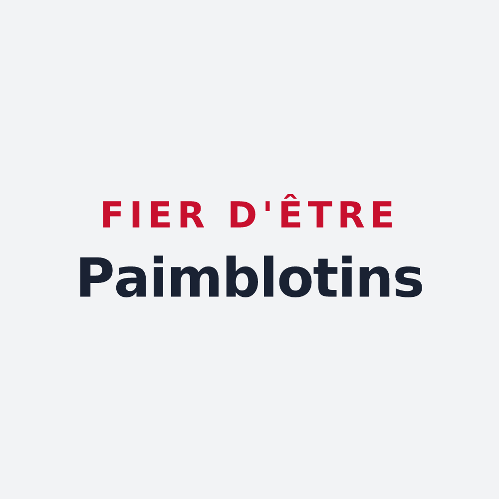 Poster « Fier d'être Paimblotins » — design pour Paimbœuf