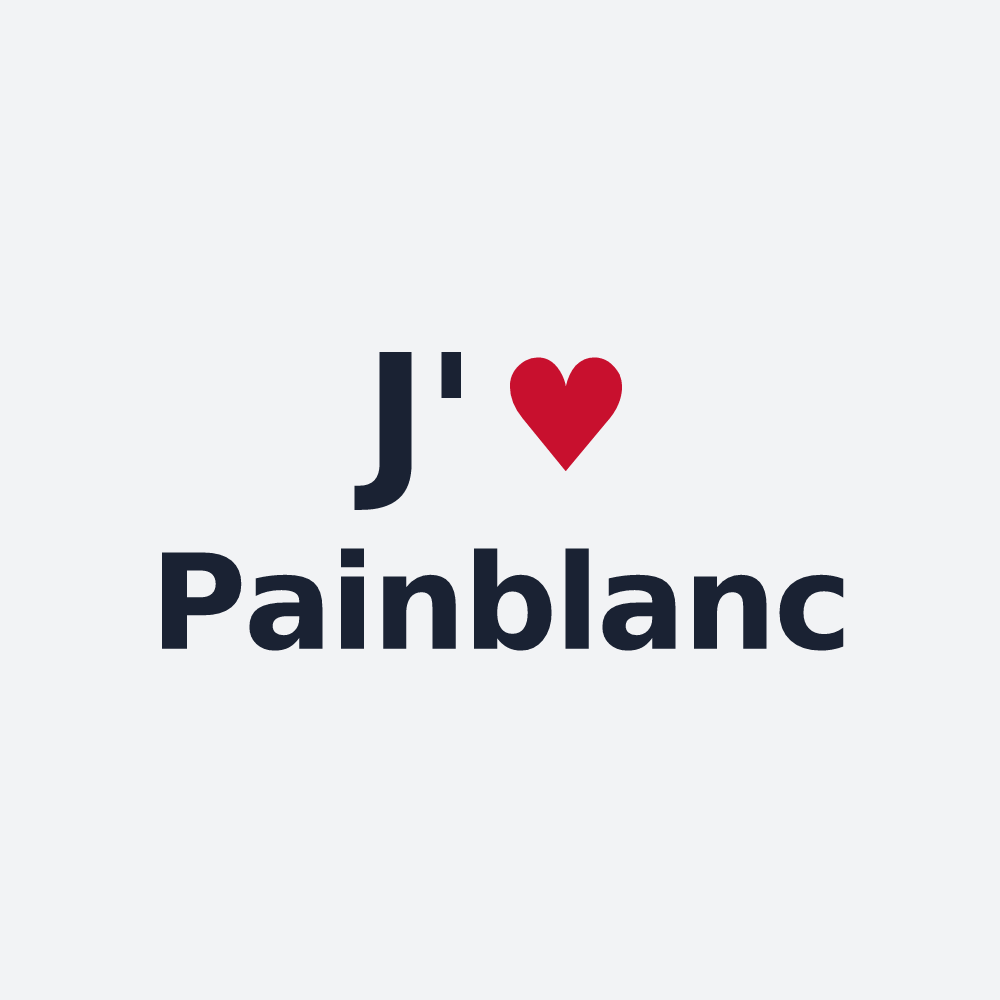 Poster personnalisé Painblanc — design J'aime Painblanc