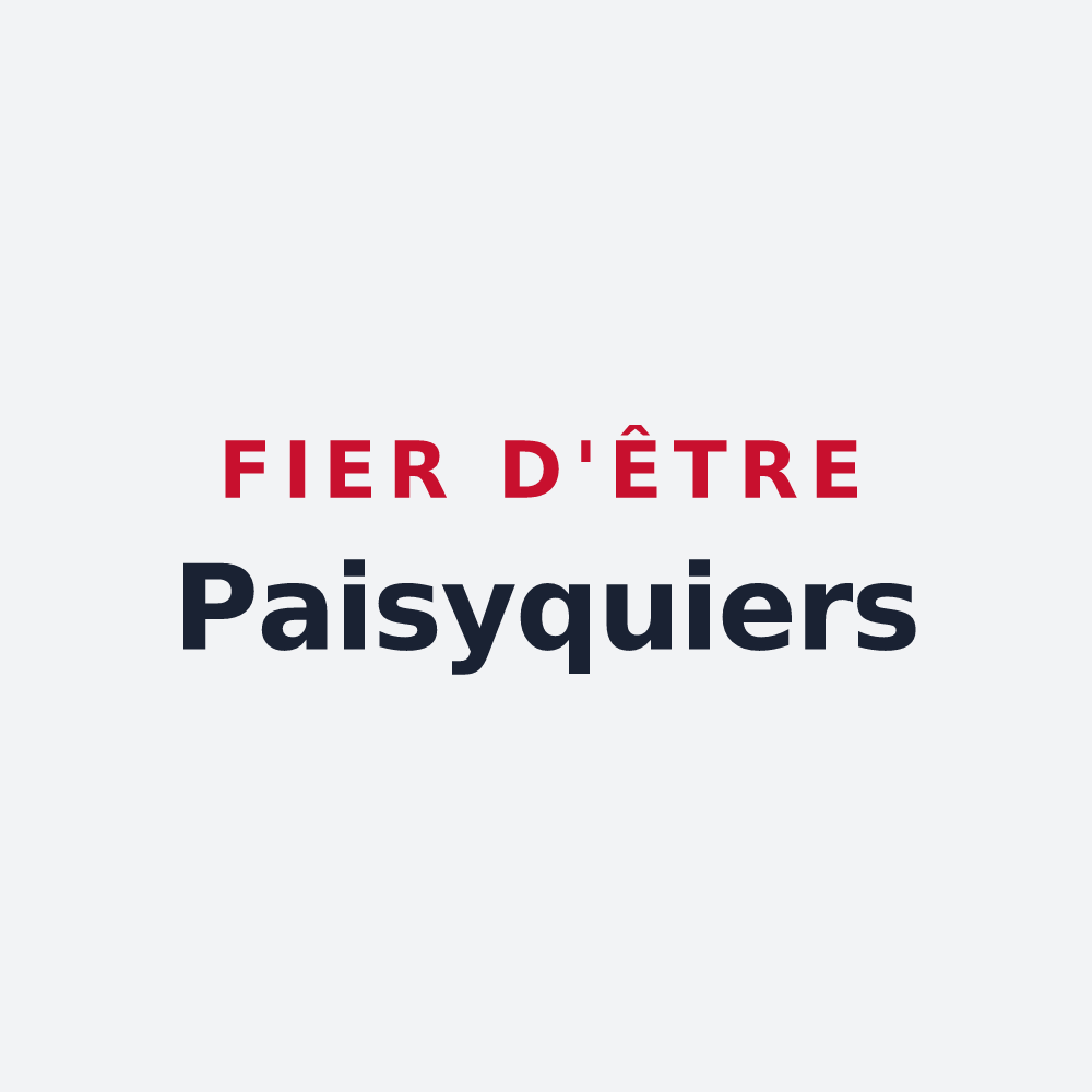 Poster « Fier d'être Paisyquiers » — design pour Paisy-Cosdon