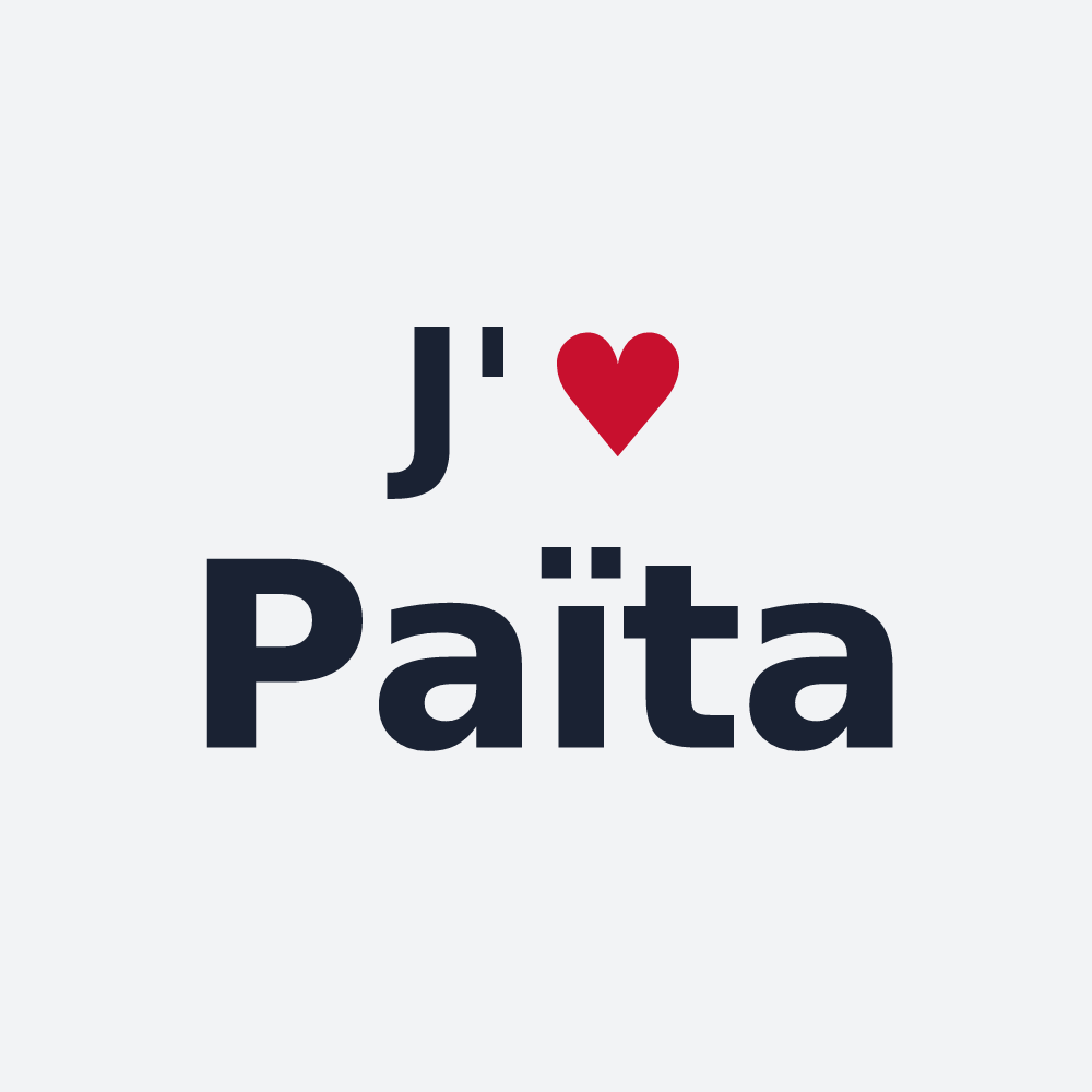Poster personnalisé Païta — design J'aime Païta