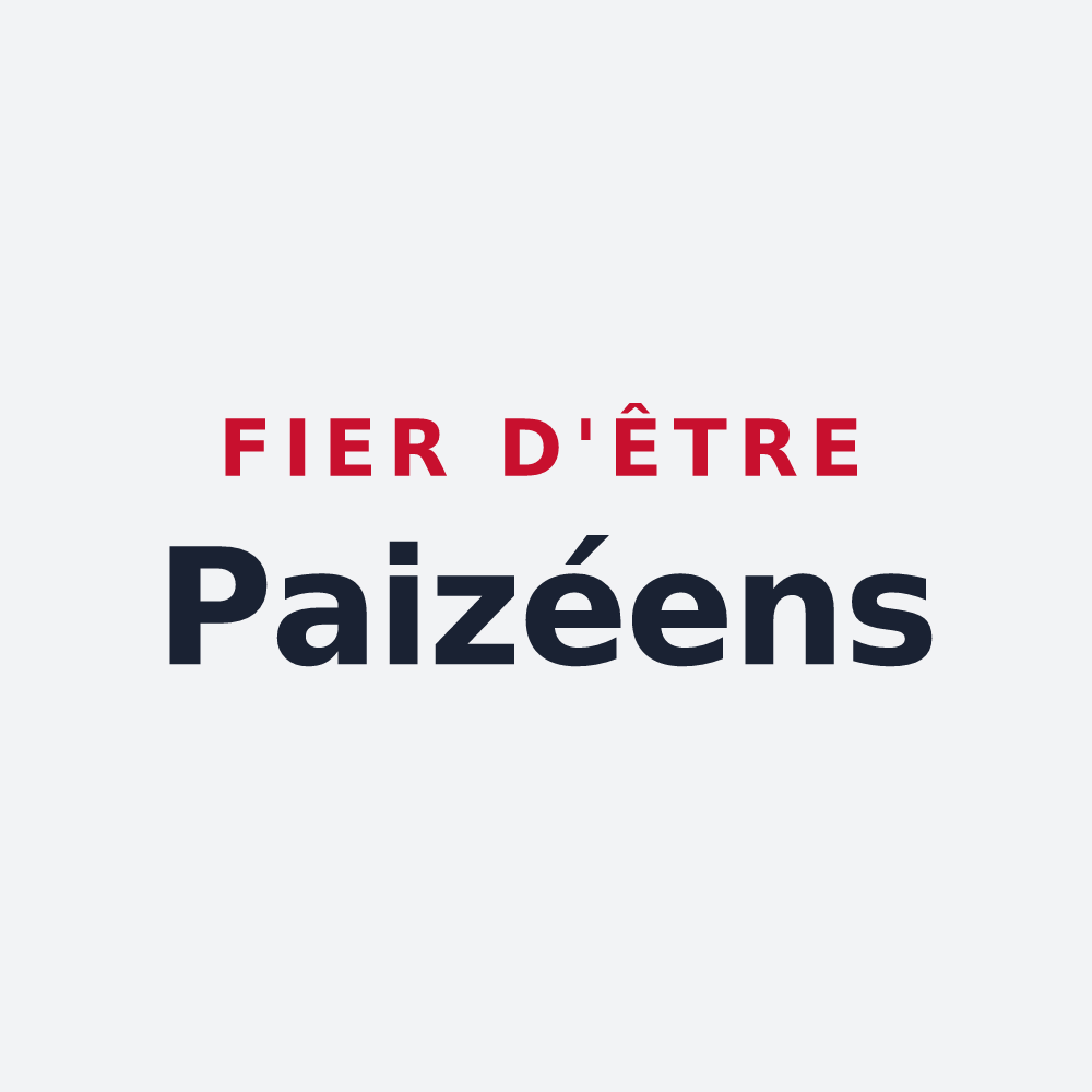 Poster « Fier d'être Paizéens » — design pour Paizay-Naudouin-Embourie