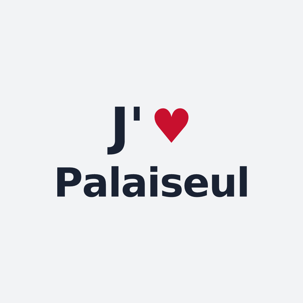 Poster personnalisé Palaiseul — design J'aime Palaiseul