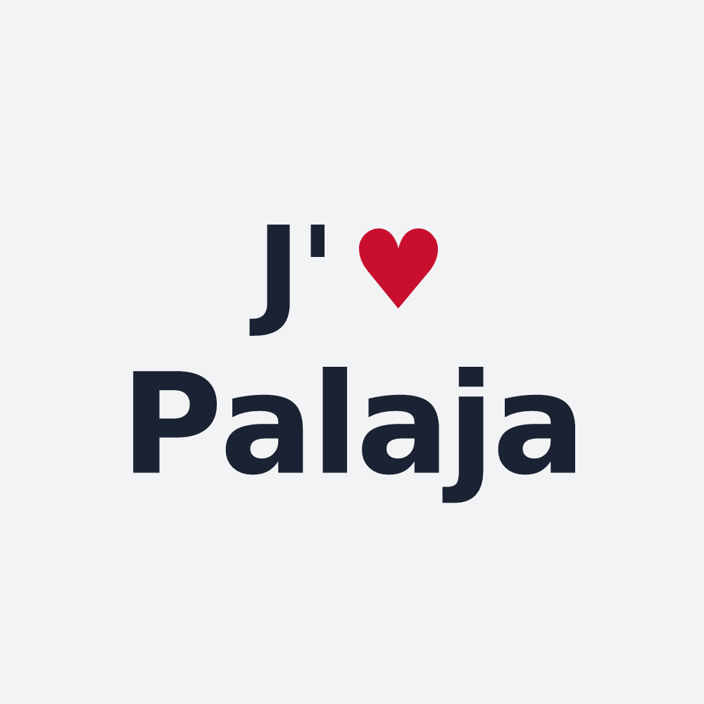 Poster personnalisé Palaja — design J'aime Palaja