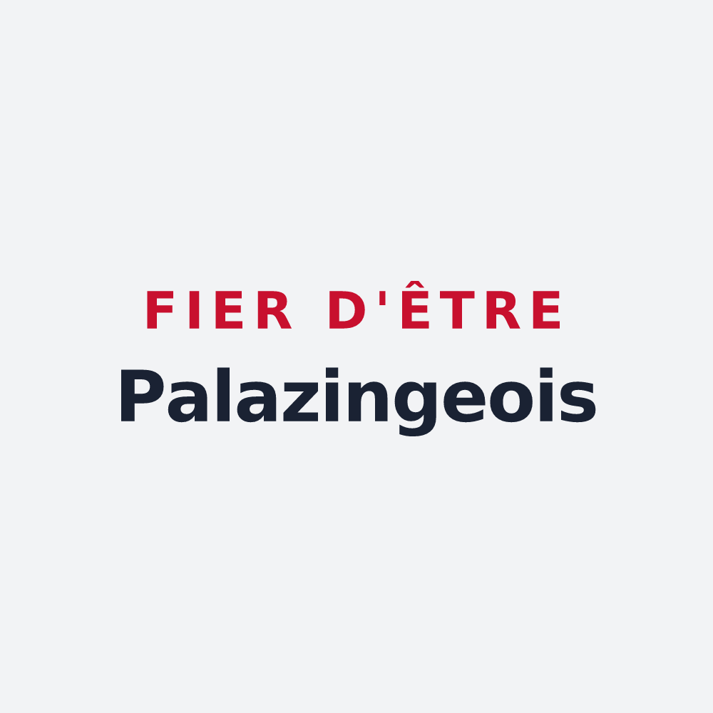 Poster « Fier d'être Palazingeois » — design pour Palazinges