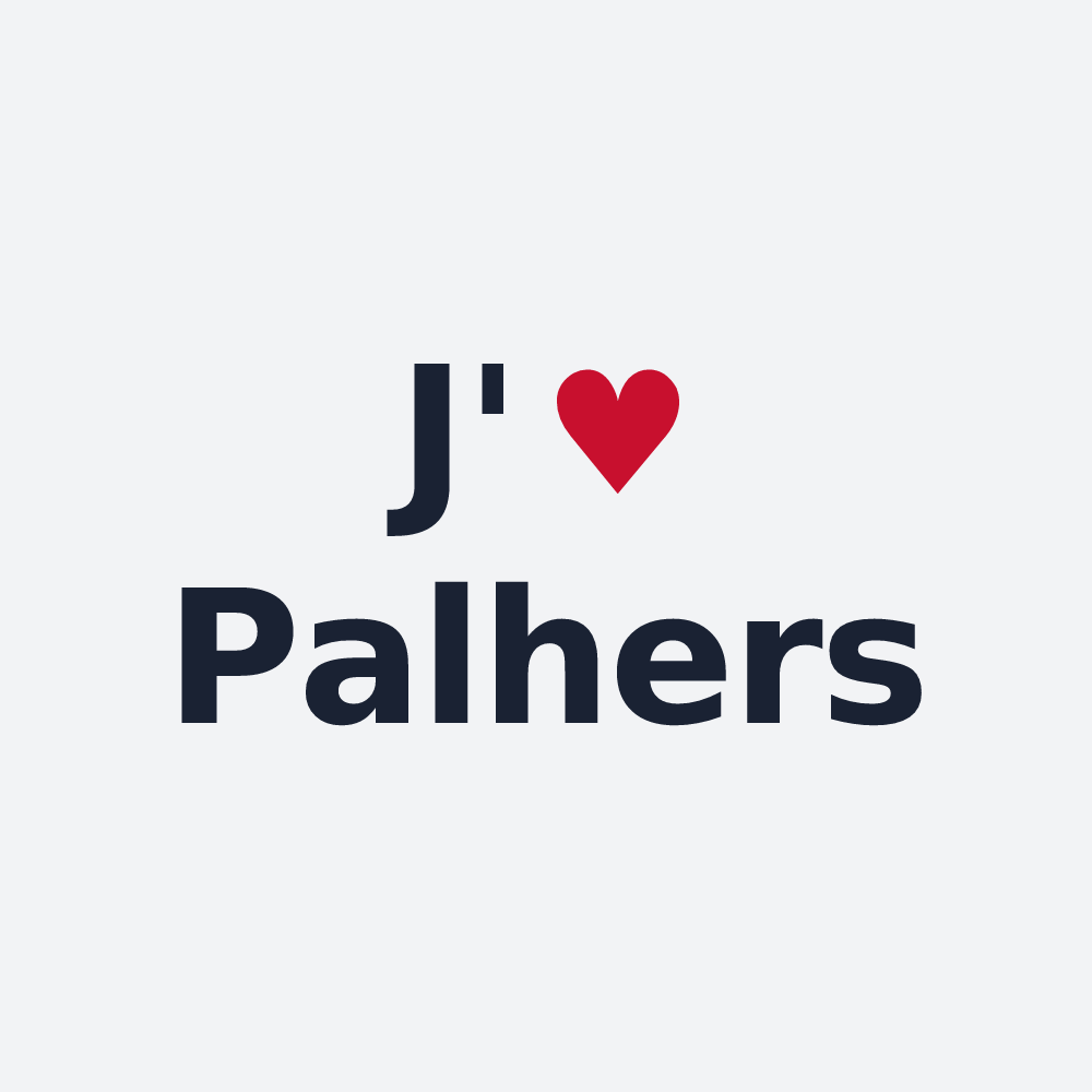 Poster personnalisé Palhers — design J'aime Palhers