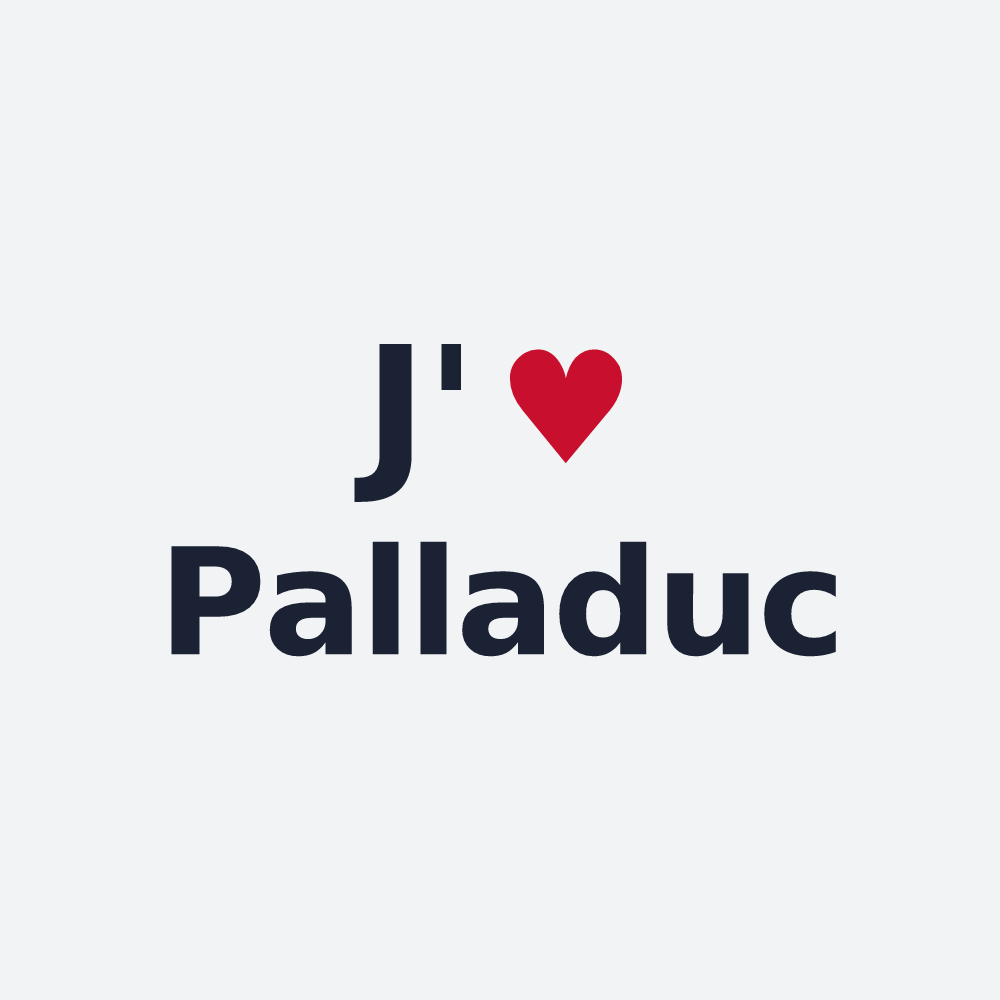 Poster personnalisé Palladuc — design J'aime Palladuc