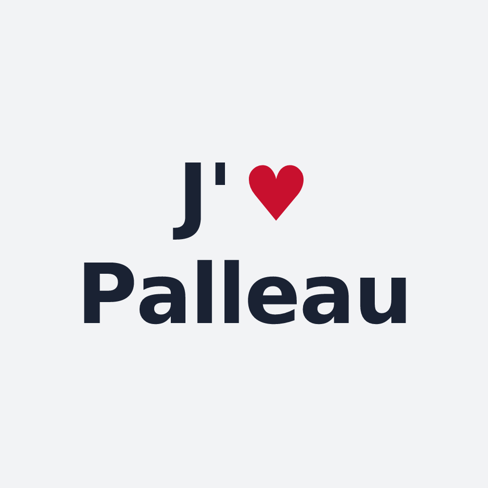 Poster personnalisé Palleau — design J'aime Palleau
