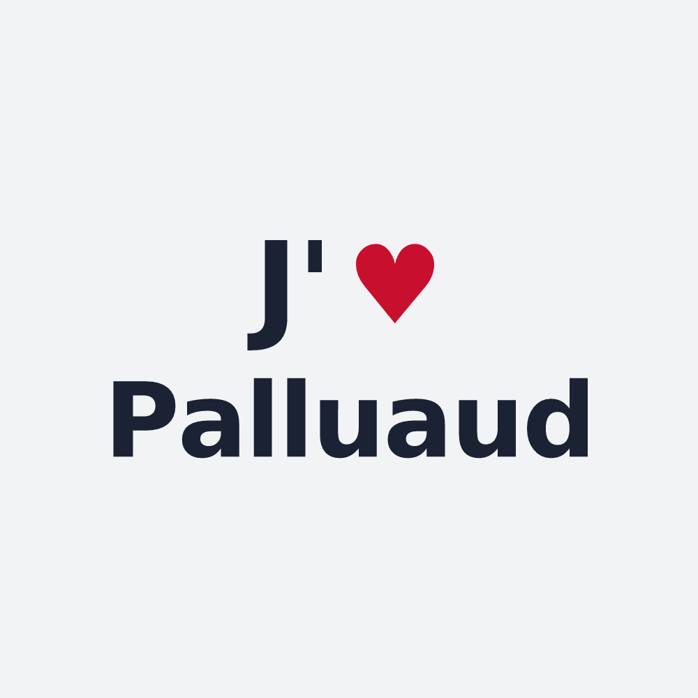 Poster personnalisé Palluaud — design J'aime Palluaud