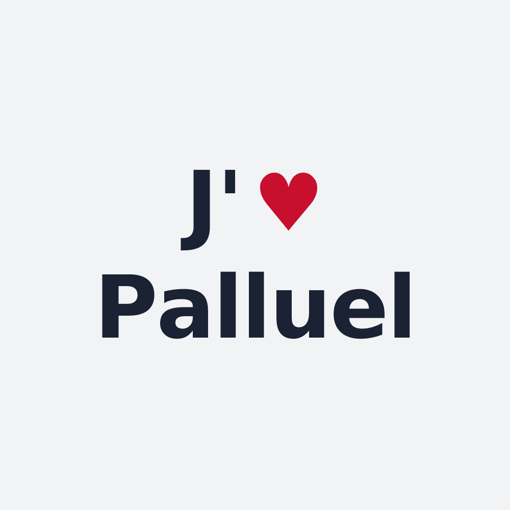 Poster personnalisé Palluel — design J'aime Palluel