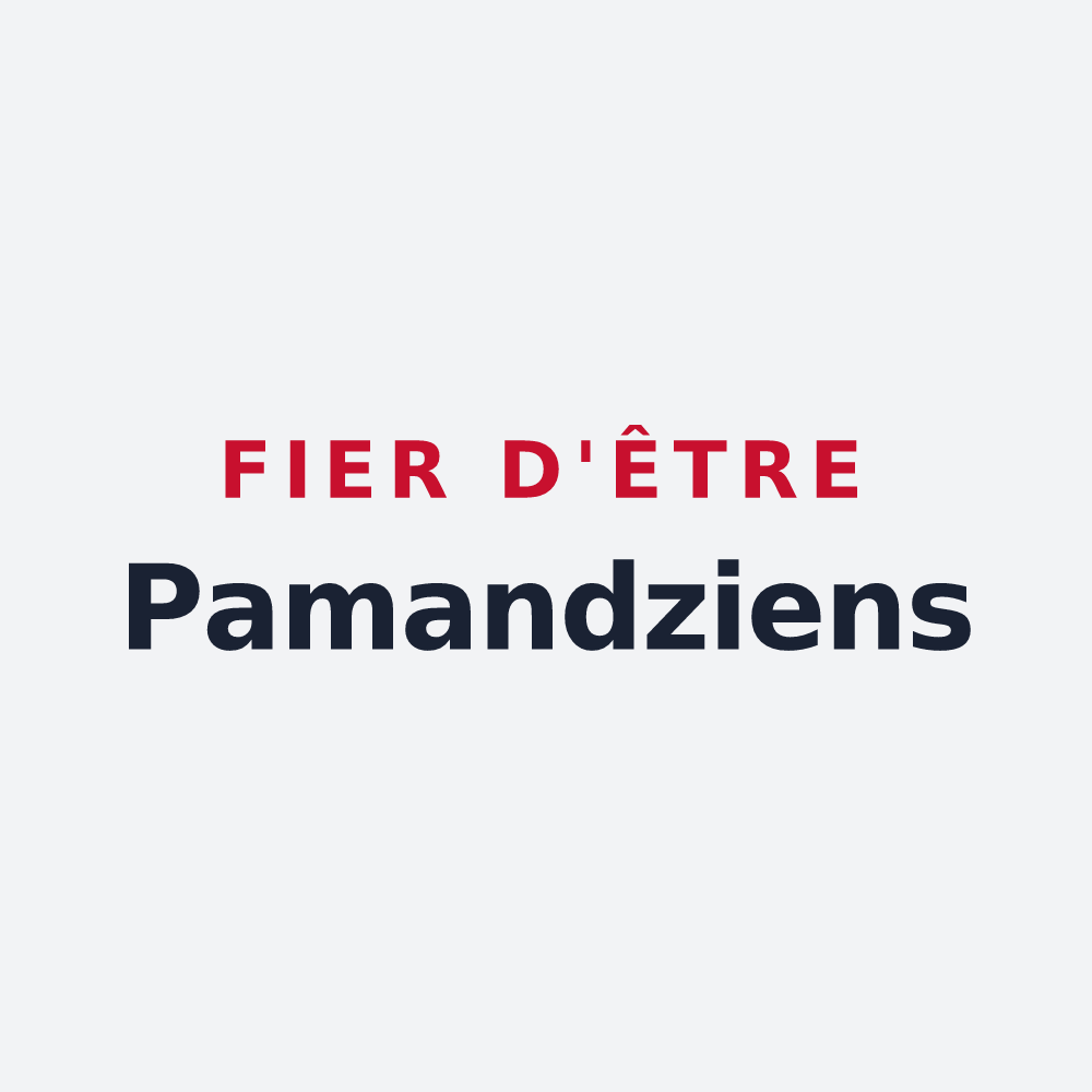 Poster « Fier d'être Pamandziens » — design pour Pamandzi