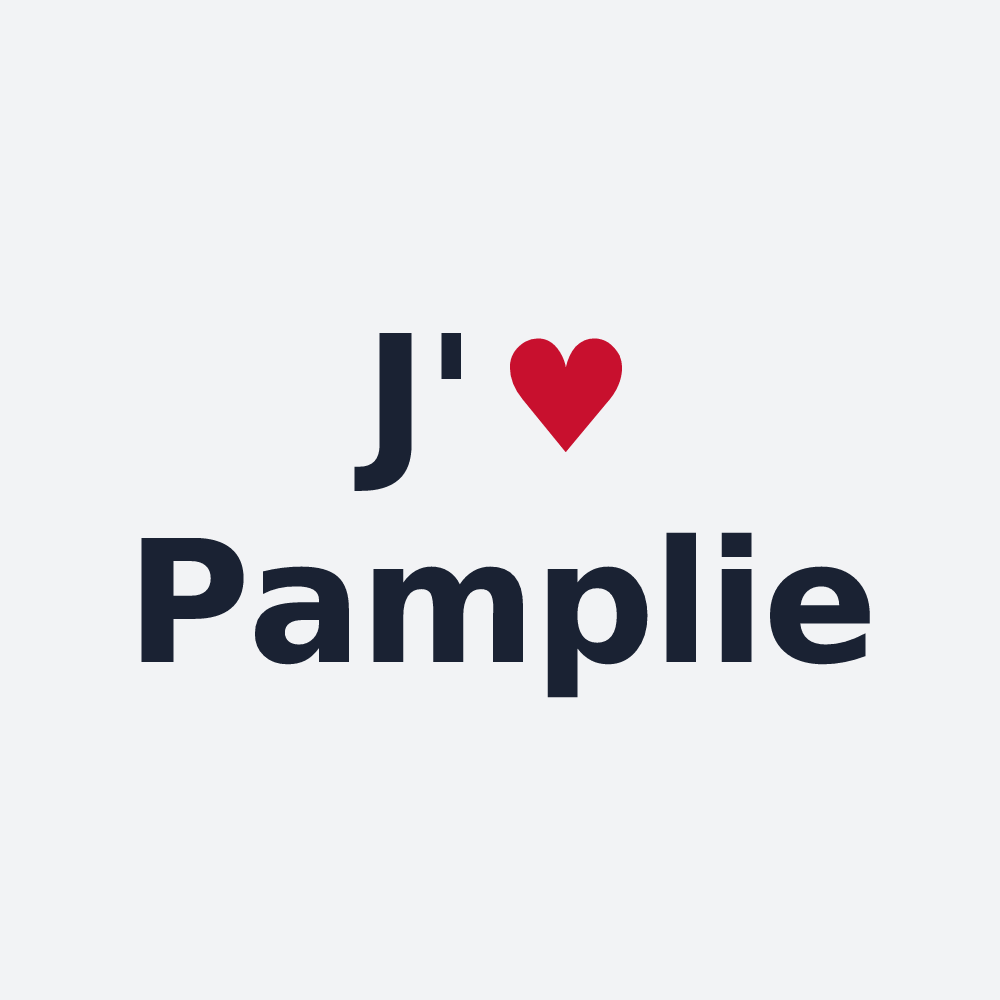 Poster personnalisé Pamplie — design J'aime Pamplie