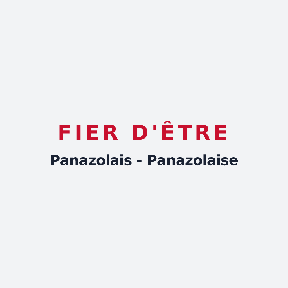Poster « Fier d'être Panazolais - Panazolaise » — design pour Panazol
