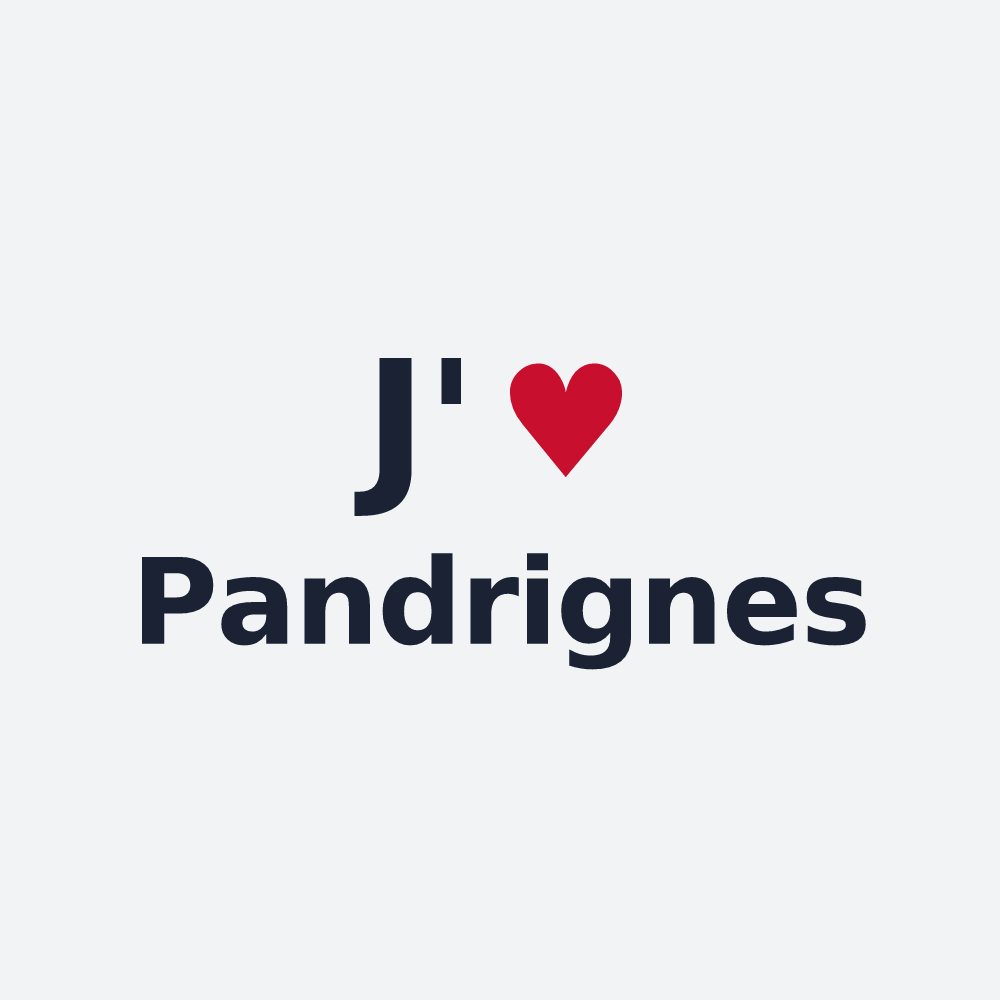Poster personnalisé Pandrignes — design J'aime Pandrignes